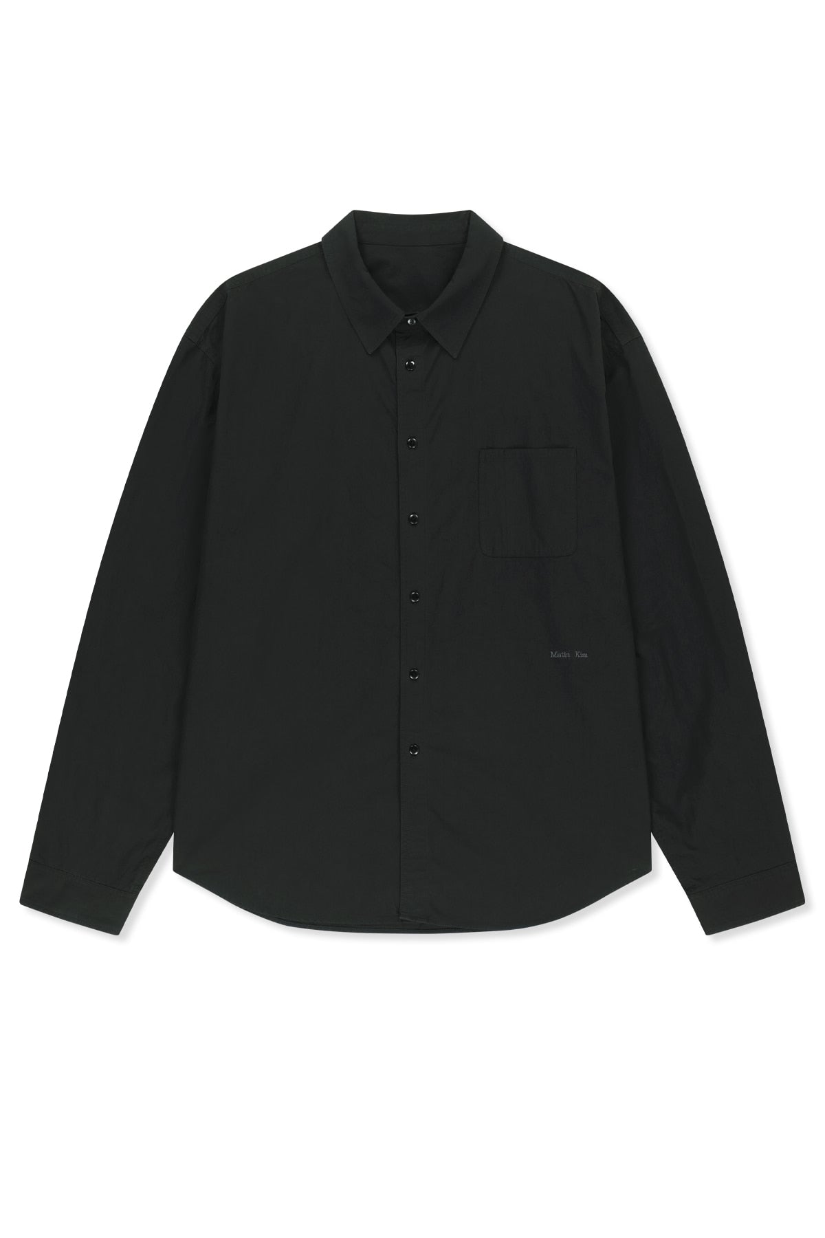 Matin Kim - Washed Cotton Pocket Shirt (Black) product image 1 | TRAB K-Fashion Australia