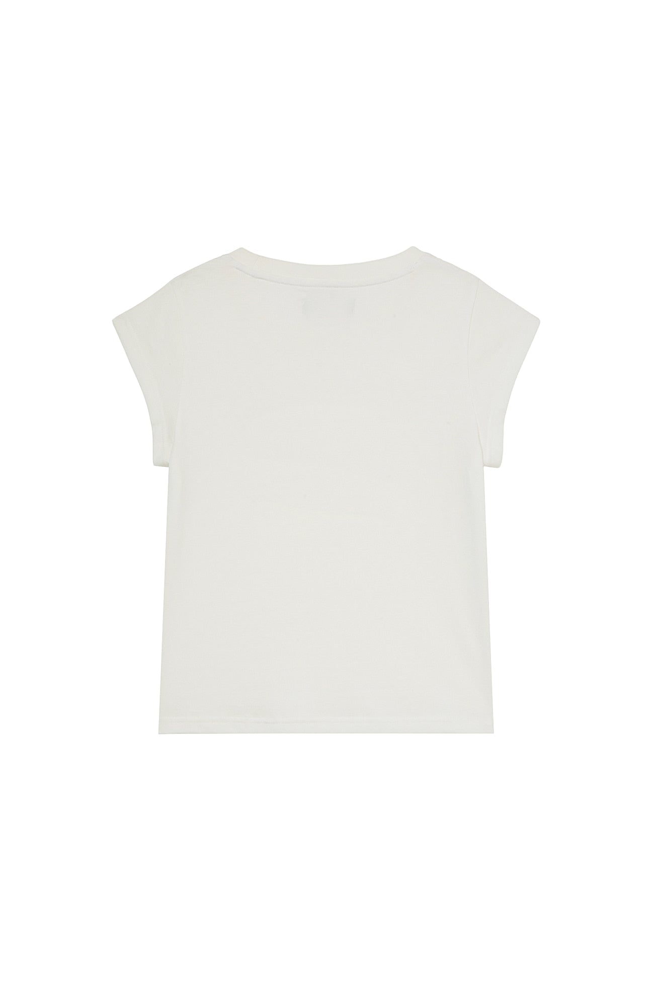 Deinet - Brushed Stitch Point Petit T-Shirt (White) product image 2 | TRAB K-Fashion Australia