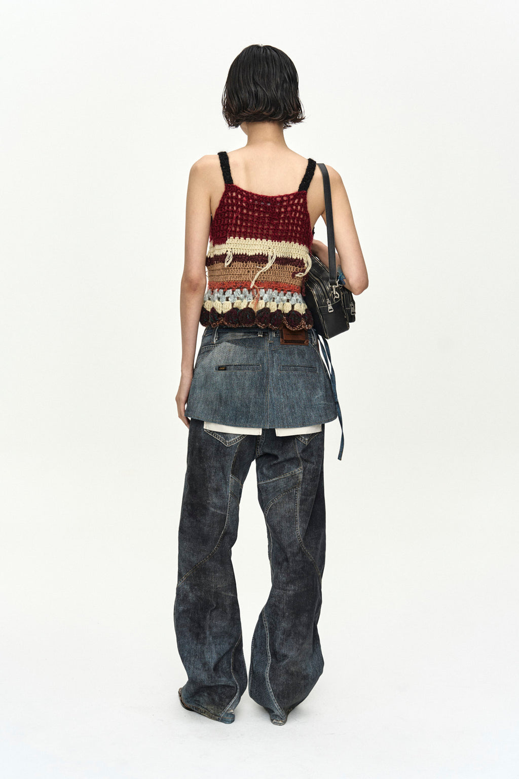 Andersson Bell - Hand-Crocheted Ruffle Hem Top (Multi) product image 3 | TRAB K-Fashion Australia