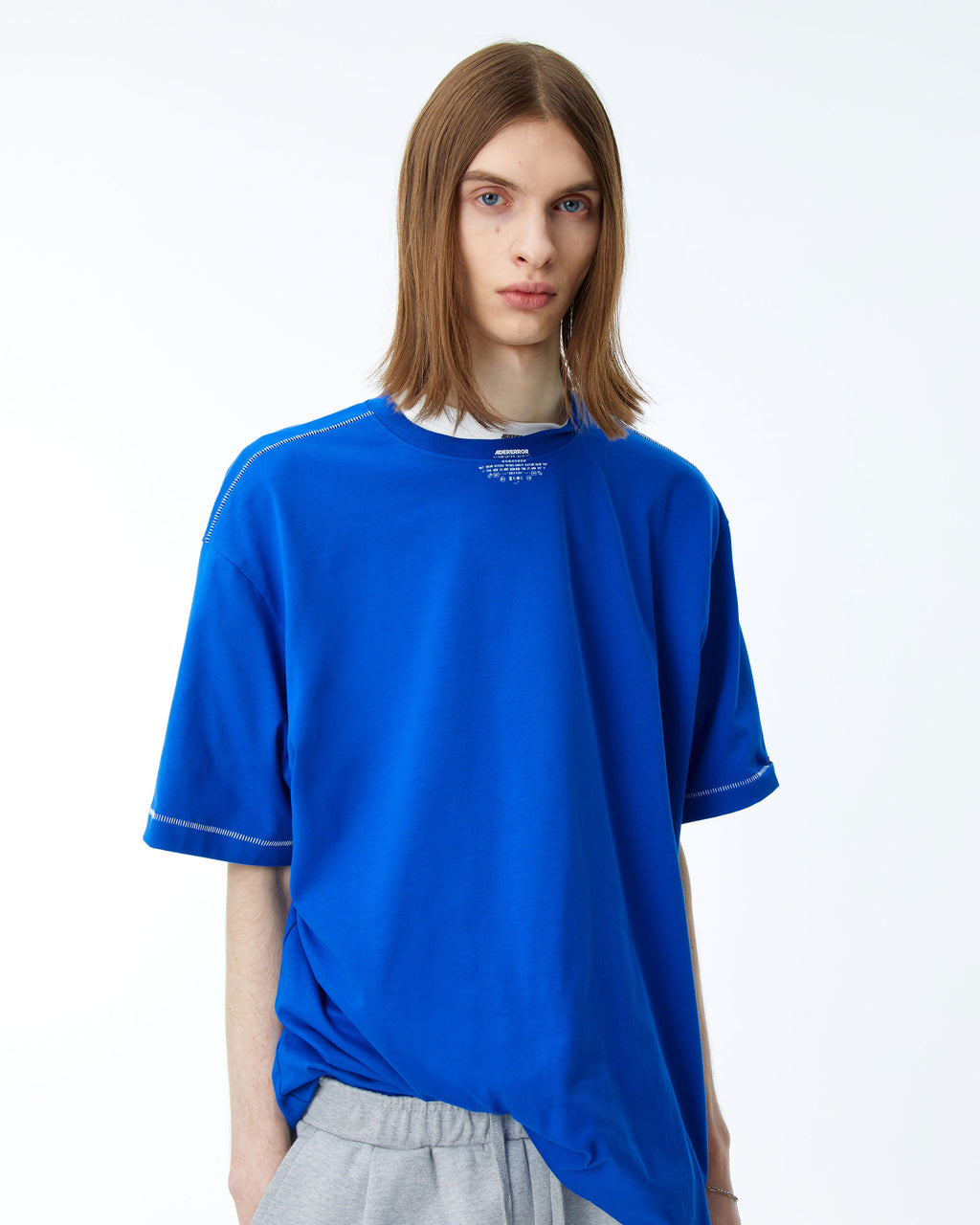 Ader Error - Caef logo t-shirt (Z-Blue) product image 2 | TRAB K-Fashion Australia