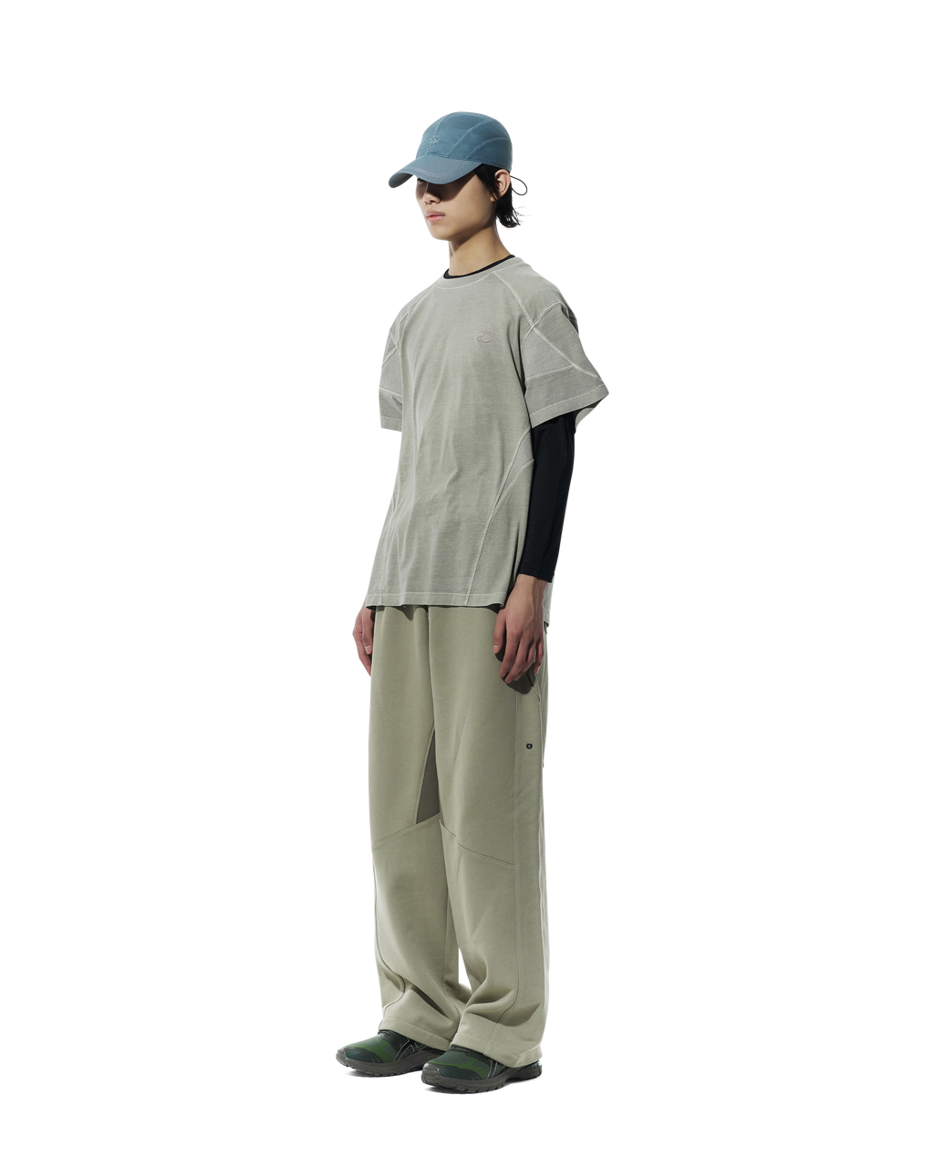 San San Gear - Rib T-Shirt (Mud Khaki) product image 2 | TRAB K-Fashion Australia