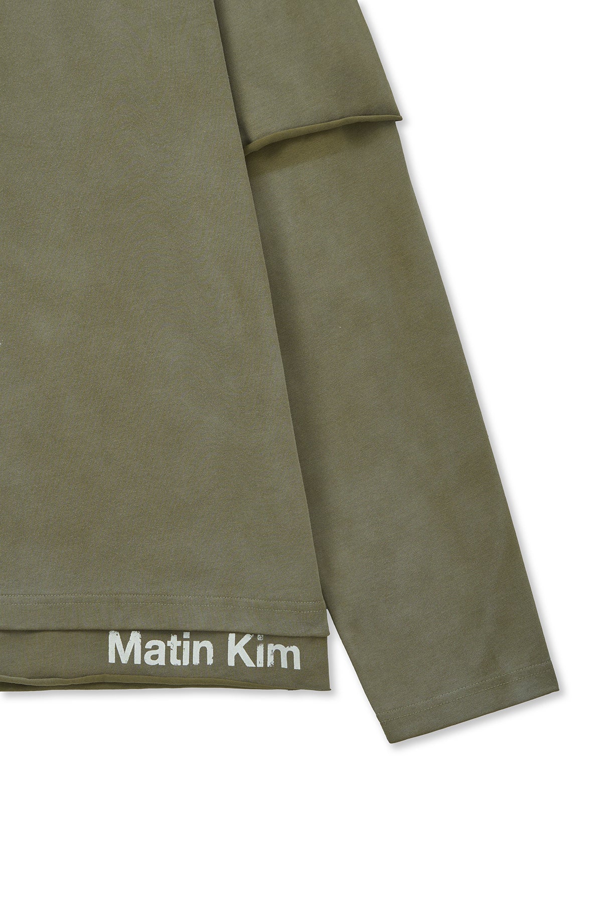 Matin Kim - Spray Effect Layered Top (Khaki) product image 3 | TRAB K-Fashion Australia