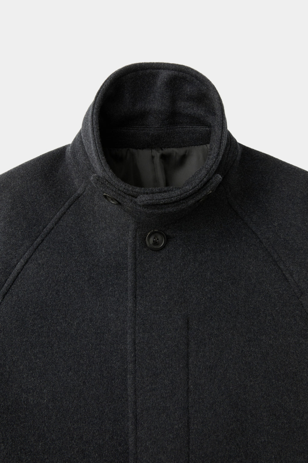 Coor - Belandi Cashmere-Blend Balmacaan Coat (Melange Charcoal) product image 7 | TRAB K-Fashion Australia