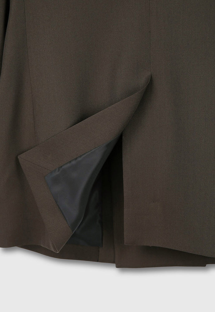 Tonywack - Wool Twill Double-Breasted Tailored Blazer (Brown) product image 17 | TRAB K-Fashion Australia