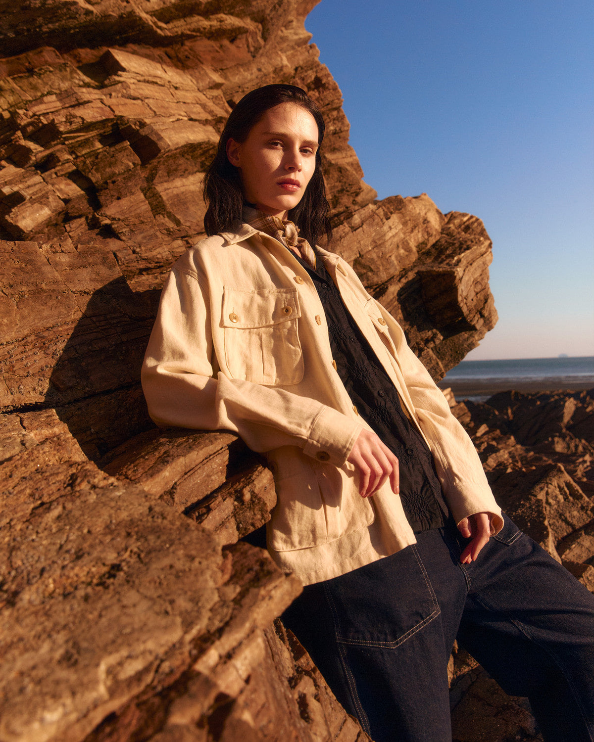 Eastlogue - Cinch Back M-35 Pants (Indigo) product image 2 | TRAB K-Fashion Australia