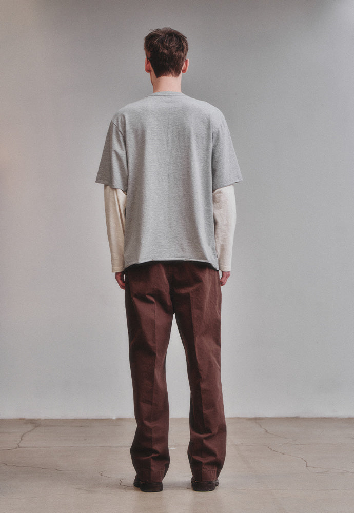 Art if acts - Layered Long Sleeve (Grey/Cream) product image 5 | TRAB K-Fashion Australia
