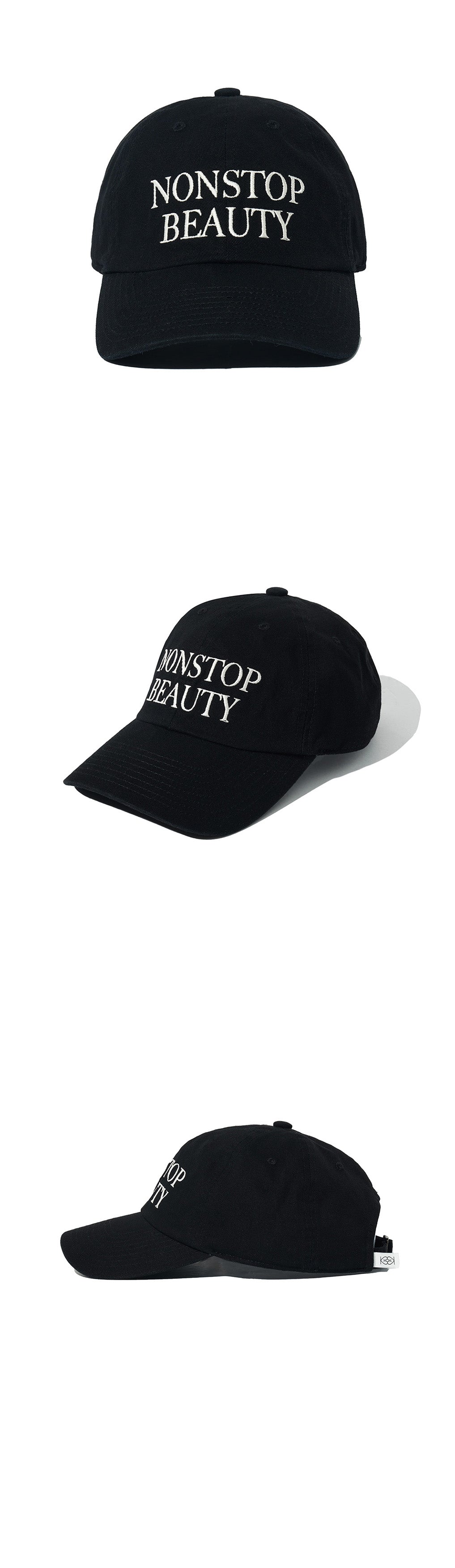 Kijun - NONSTOP BEAUTY Ball Cap (Black) product image 3 | TRAB K-Fashion Australia