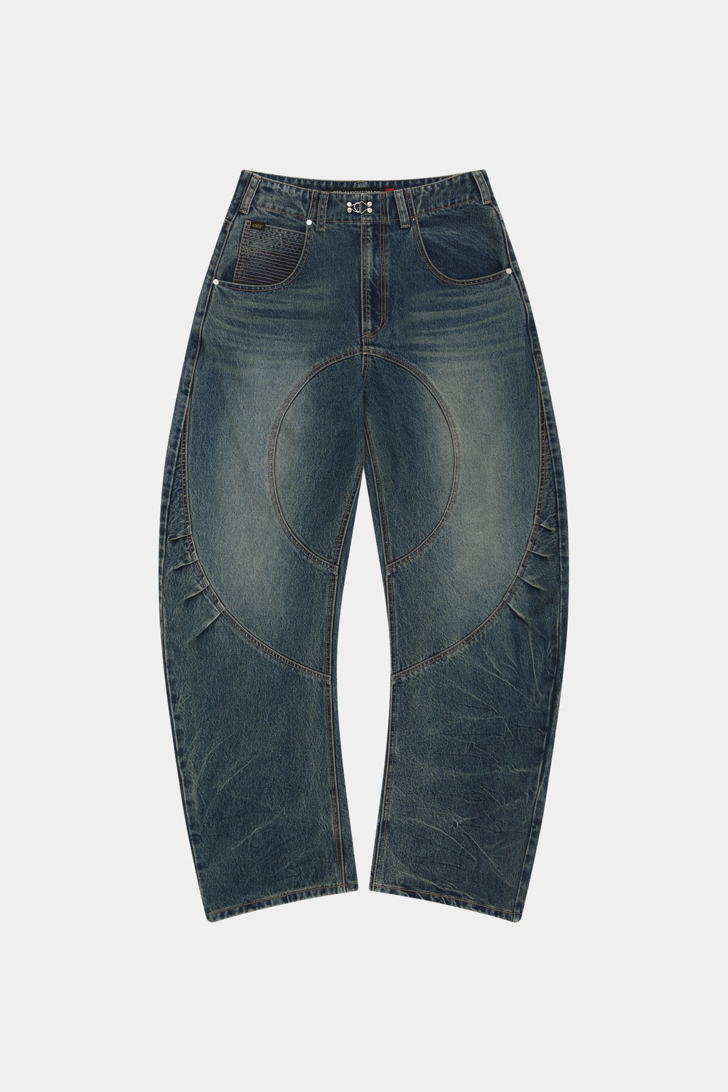 Andersson Bell - Hook And Eye Curved Jeans (Blue) product image 8 | TRAB K-Fashion Australia