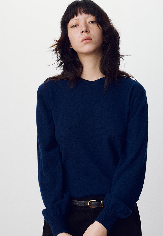 Tonywack - Pure Cashmere V-Neck Sweater (Navy) product image 4 | TRAB K-Fashion Australia