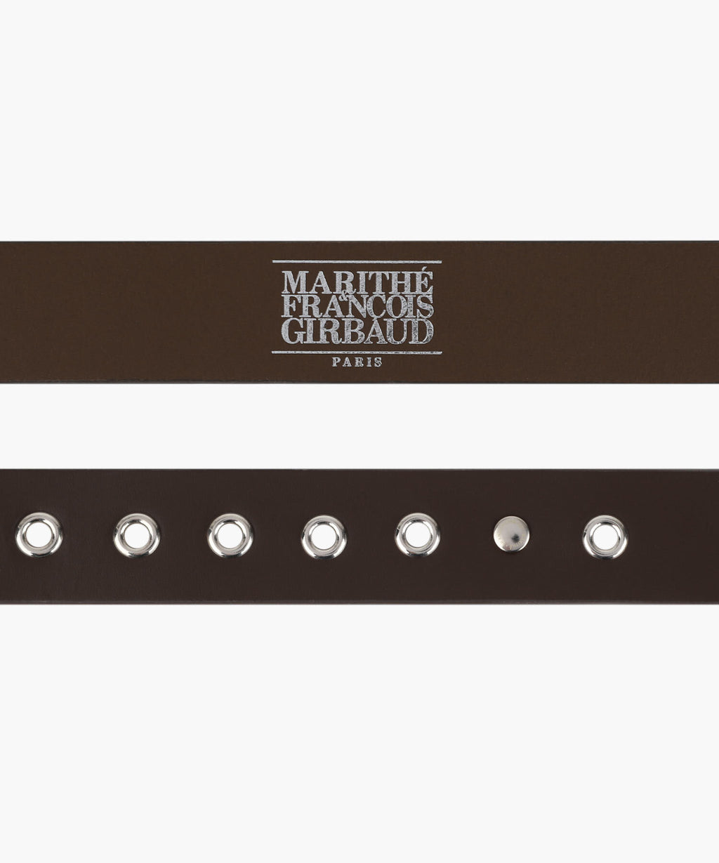 Marithe & Francois Girbaud - Eyelet Buckle Belt (Brown) product image 3 | TRAB K-Fashion Australia