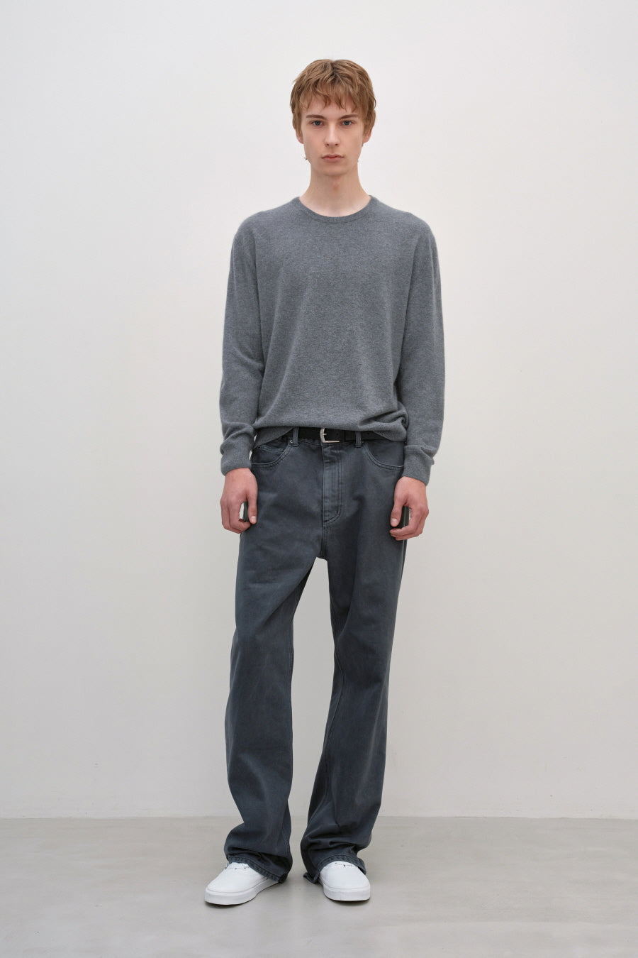 Insilence - Raccoon Crew Neck Knit (Grey) product image 3 | TRAB K-Fashion Australia