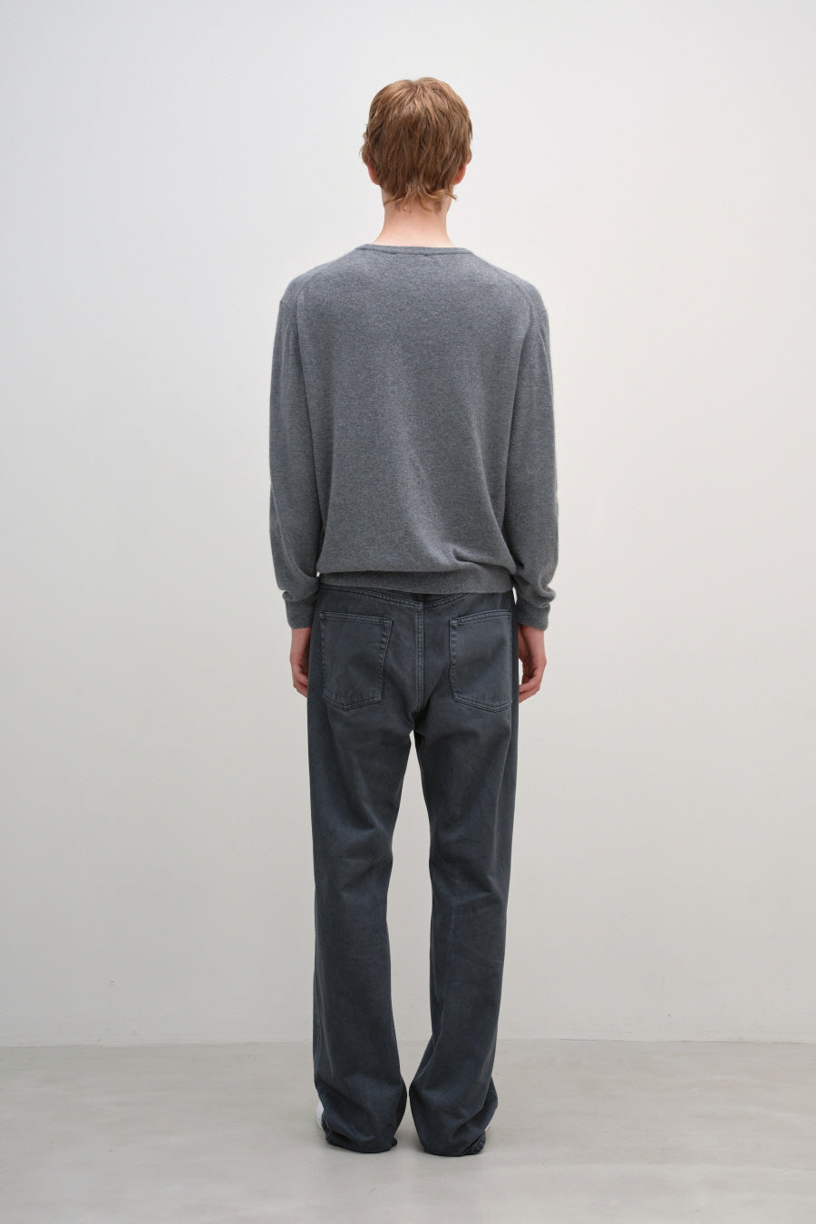 Insilence - Raccoon Crew Neck Knit (Grey) product image 4 | TRAB K-Fashion Australia