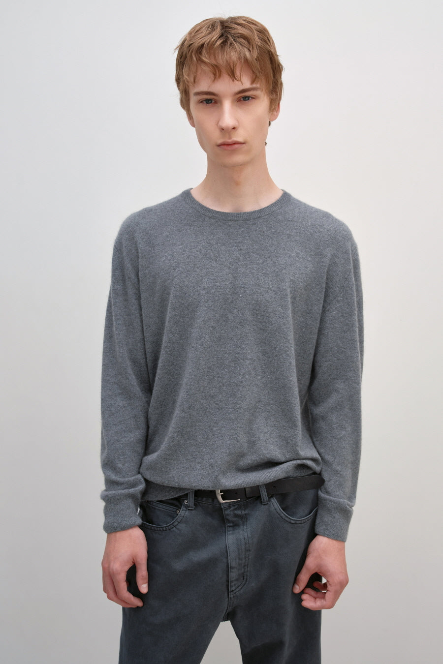 Insilence - Raccoon Crew Neck Knit (Grey) product image 2 | TRAB K-Fashion Australia