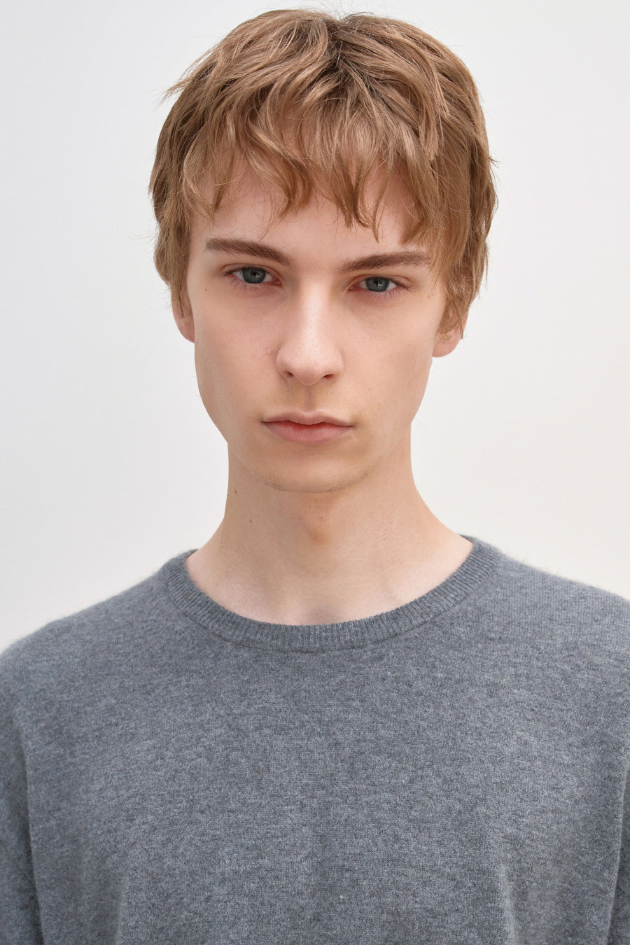 Insilence - Raccoon Crew Neck Knit (Grey) product image 1 | TRAB K-Fashion Australia
