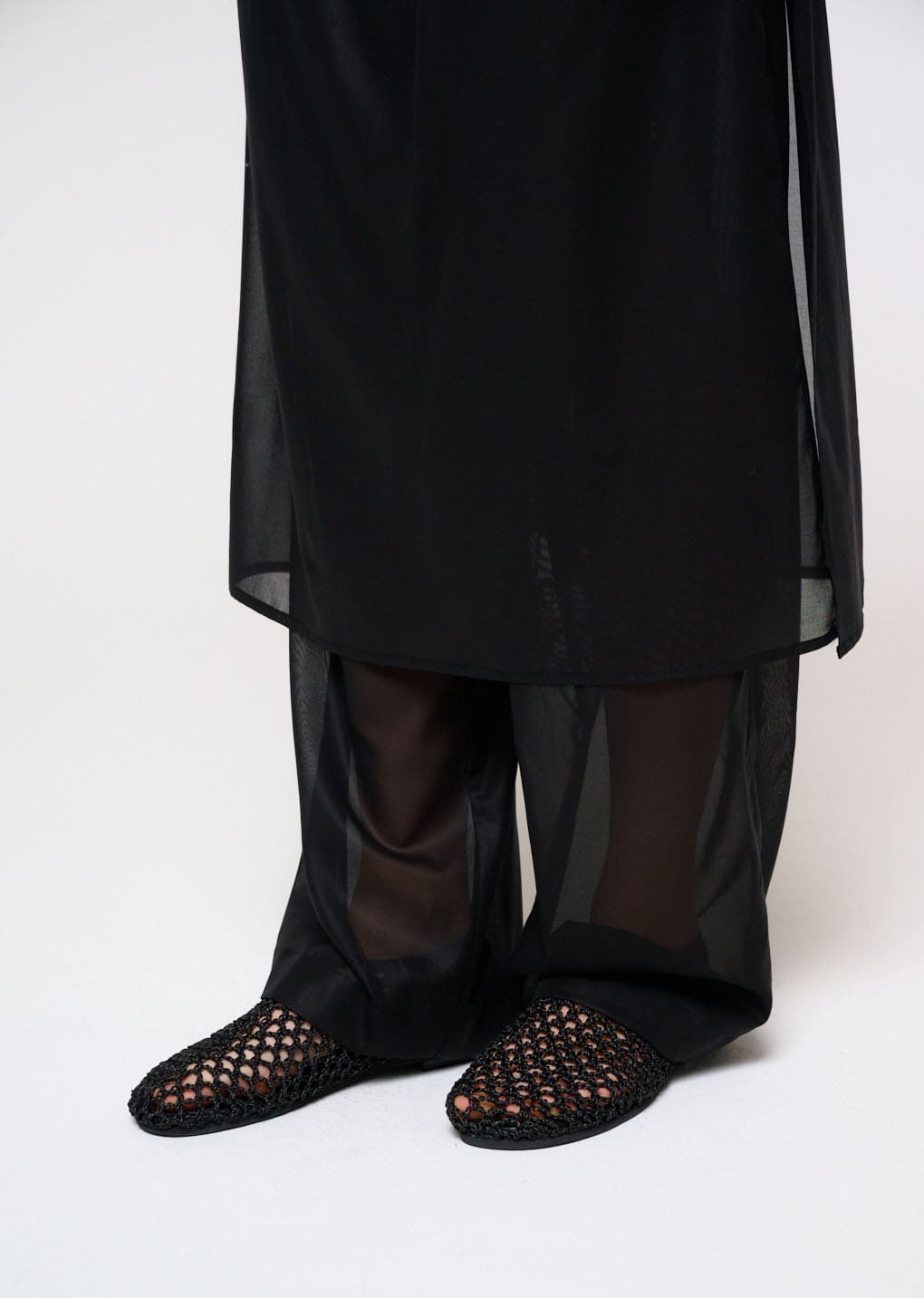 Amomento - Sheer Layered Pants (Black) product image 5 | TRAB K-Fashion Australia