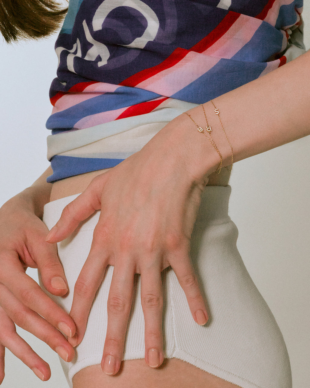 Numbering - Pave Letter Bracelet #3950 product image 2 | TRAB K-Fashion Australia