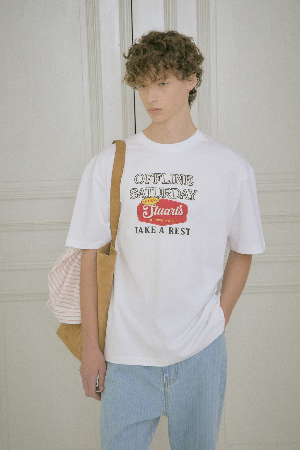 STU - Sign Printing T-Shirt (White) product image 11 | TRAB K-Fashion Australia