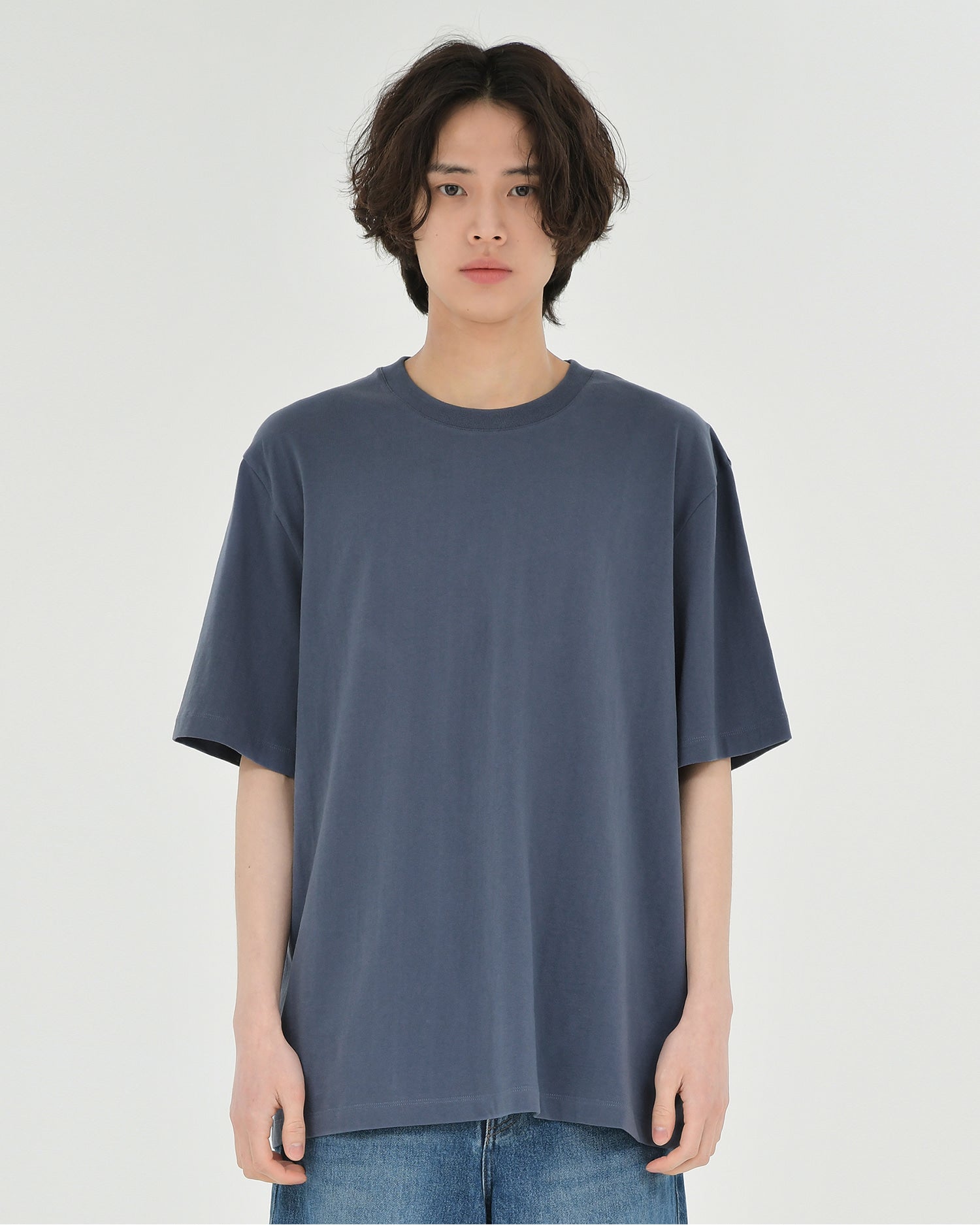 Brownyard - Essential T Shirt (Blue Grey) product image 1 | TRAB K-Fashion Australia