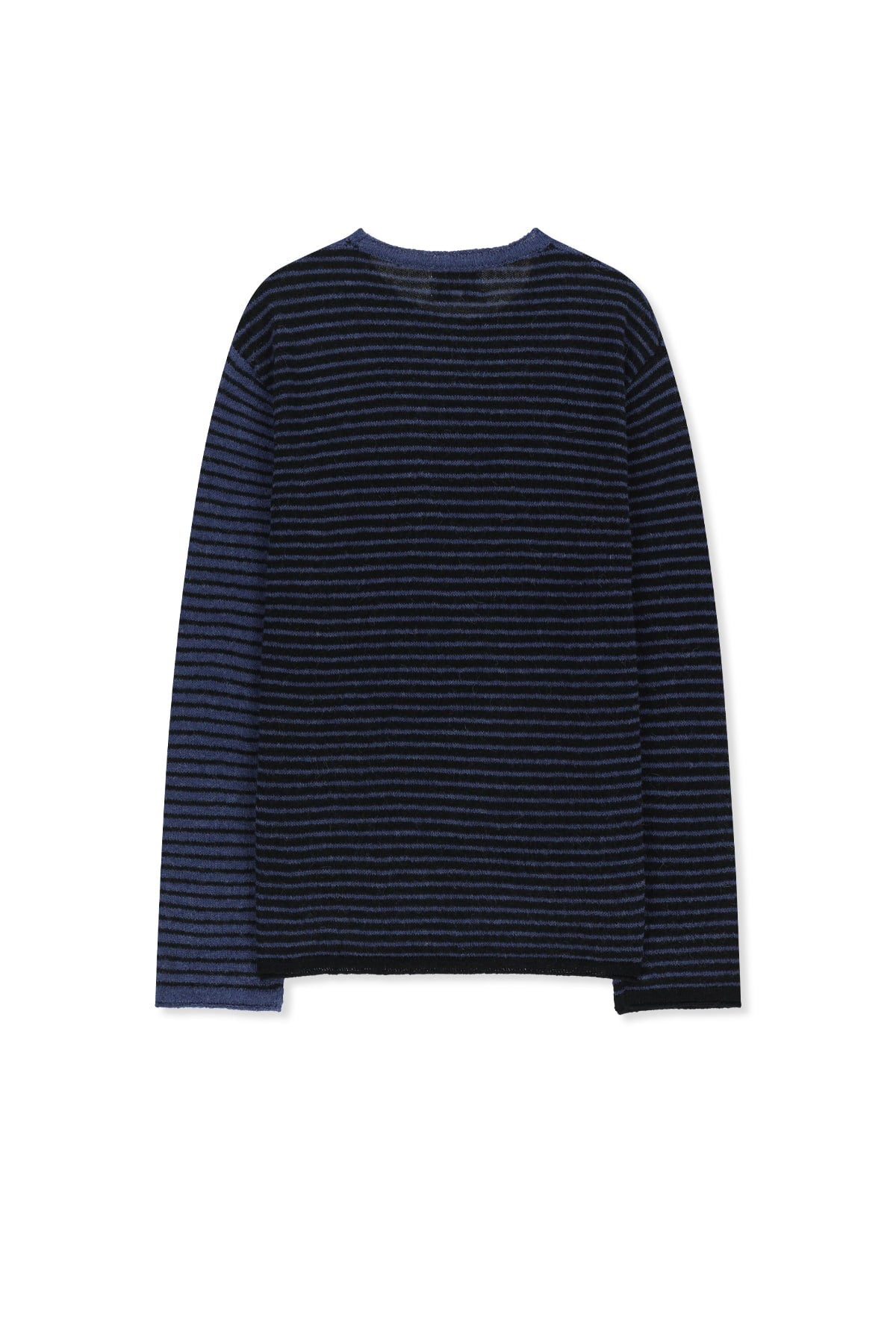 Matin Kim - Multi Stripe Alpaca Blended Knit Pullover (Blue) product image 2 | TRAB K-Fashion Australia