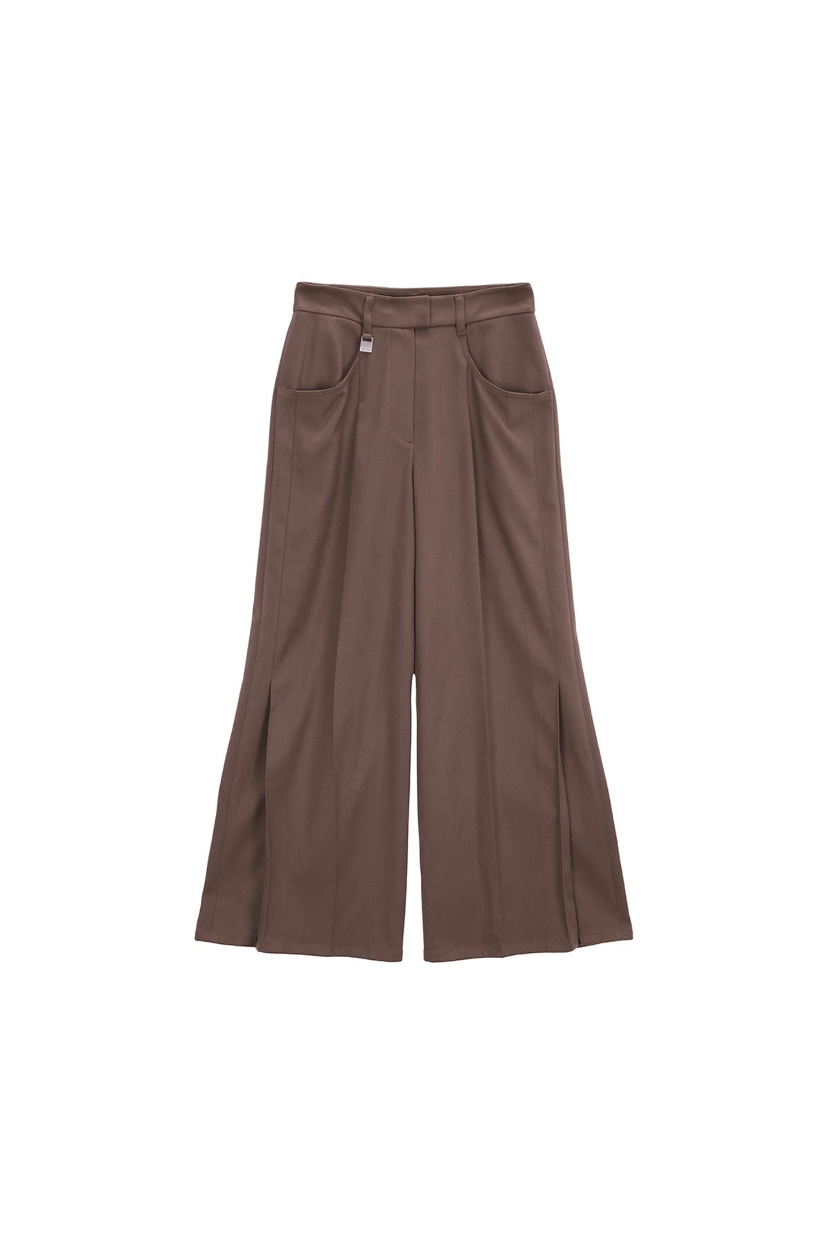 Matin Kim - Side Pleats Trouser (Brown) product image 1 | TRAB K-Fashion Australia