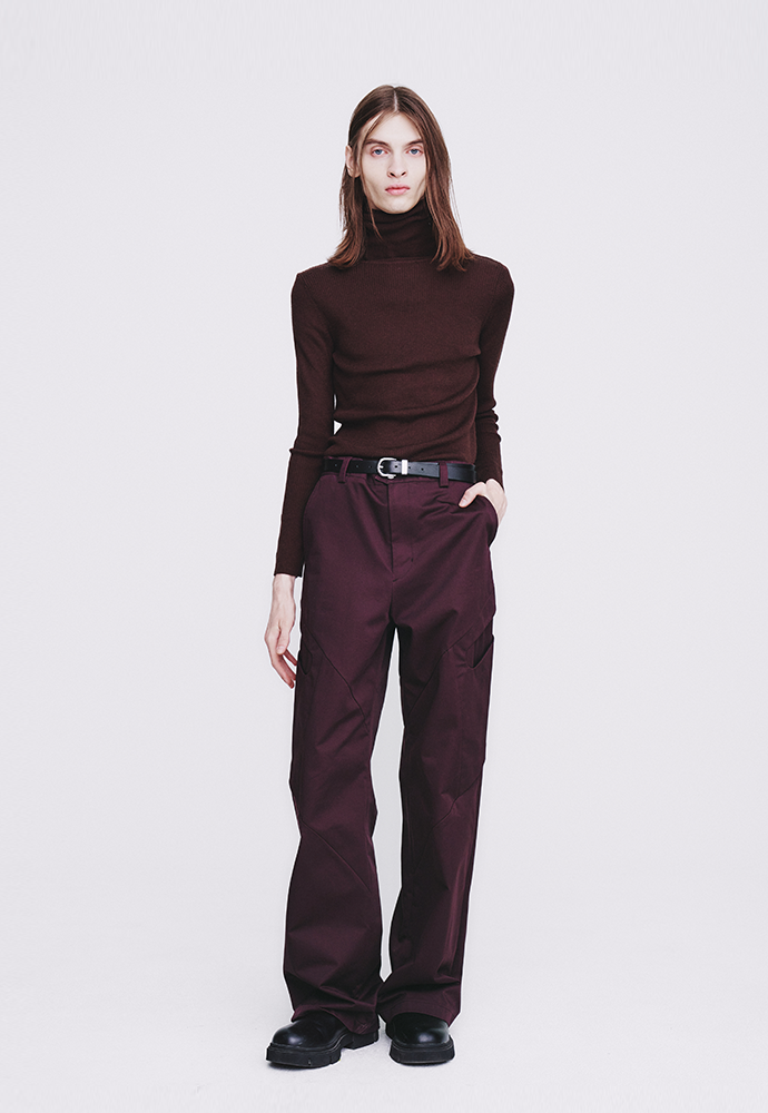 Tonywack - High Density Curved Multi-Pocket Pants (Dark Burgundy) product image 3 | TRAB K-Fashion Australia