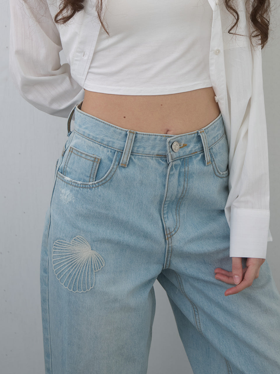 Kijun - Seashore Jeans (Light Blue) product image 7 | TRAB K-Fashion Australia