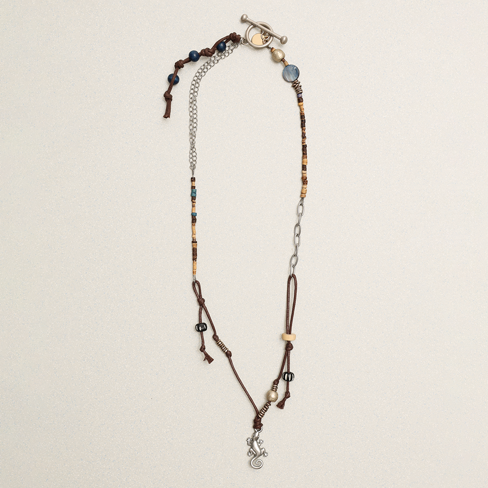 Towtow Archive - Lizard Mixed Beads Necklace Mix (OC) product image 1 | TRAB K-Fashion Australia
