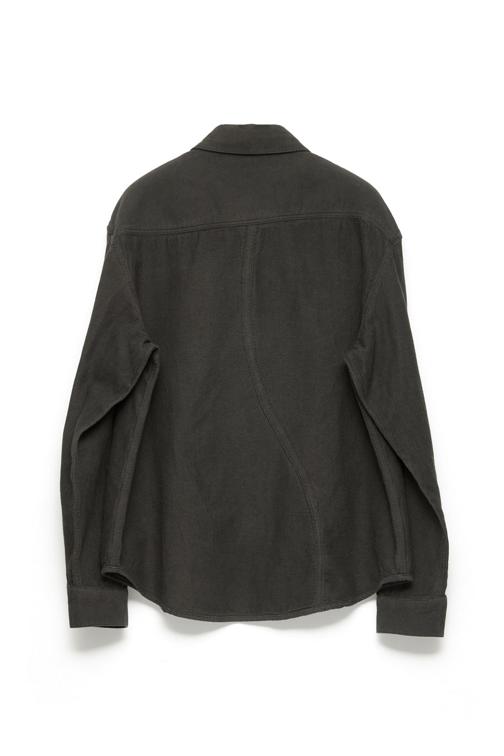 Hatchingroom - Reverse Western Shirt Gauze (Over Dyed Green Charcoal) product image 3 | TRAB K-Fashion Australia