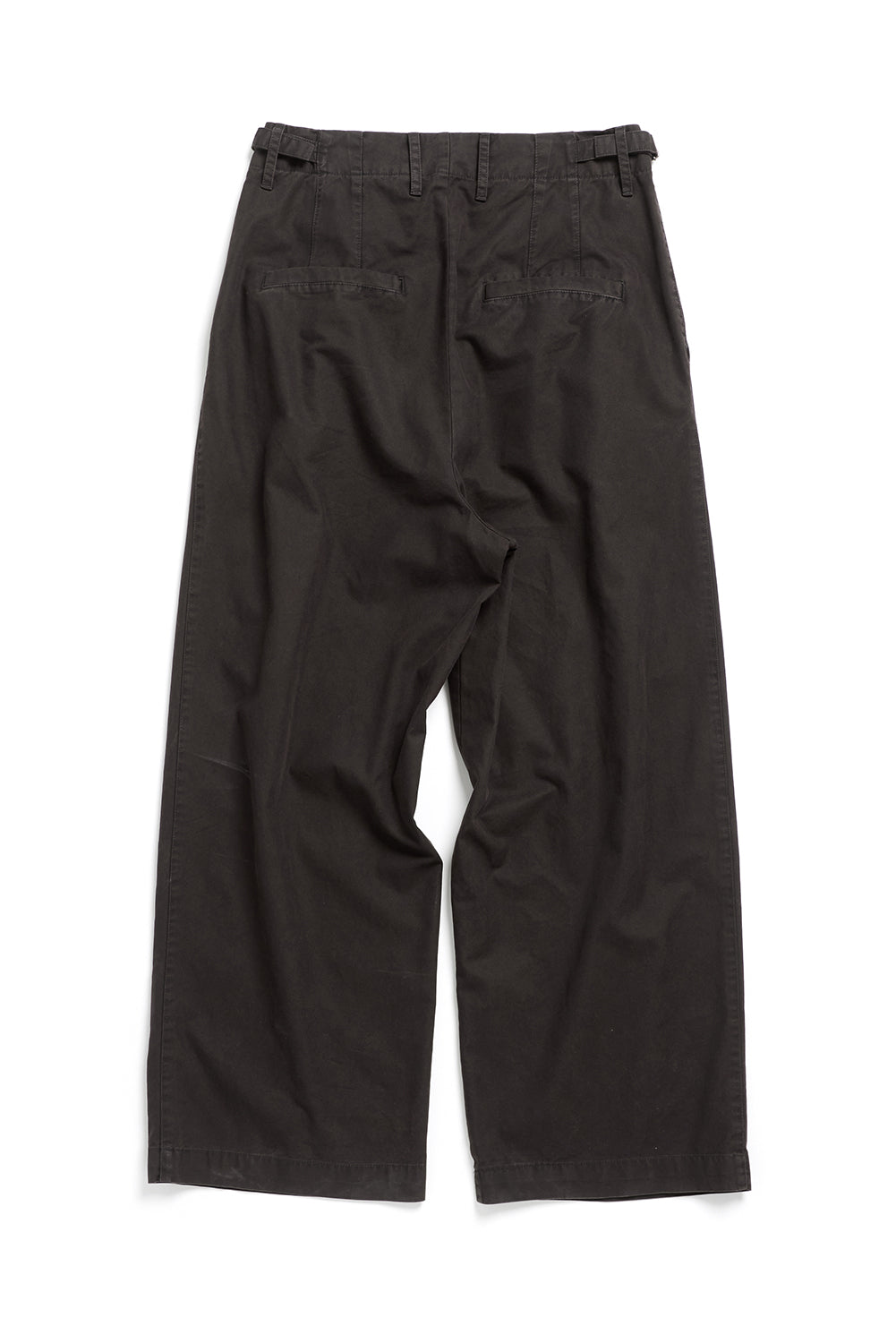 Hatchingroom - Wide Two Pleats Trousers (Dyed Purple Brown) product image 3 | TRAB K-Fashion Australia