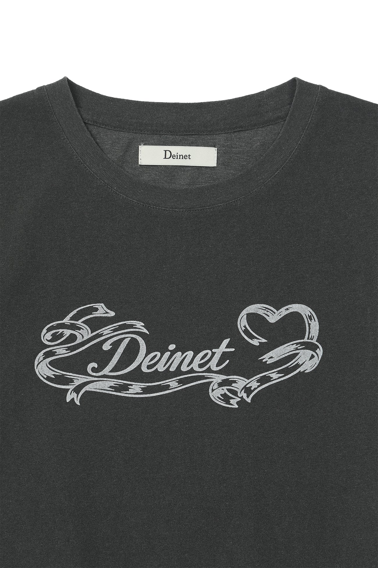 Deinet - Ruffle Washed T-Shirt (Charcoal) product image 12 | TRAB K-Fashion Australia