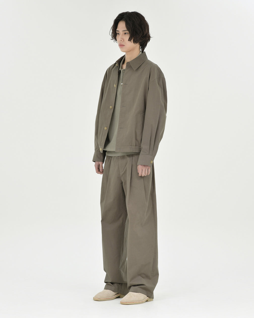 Brownyard - Shirt Blouson (Brown) product image 2 | TRAB K-Fashion Australia