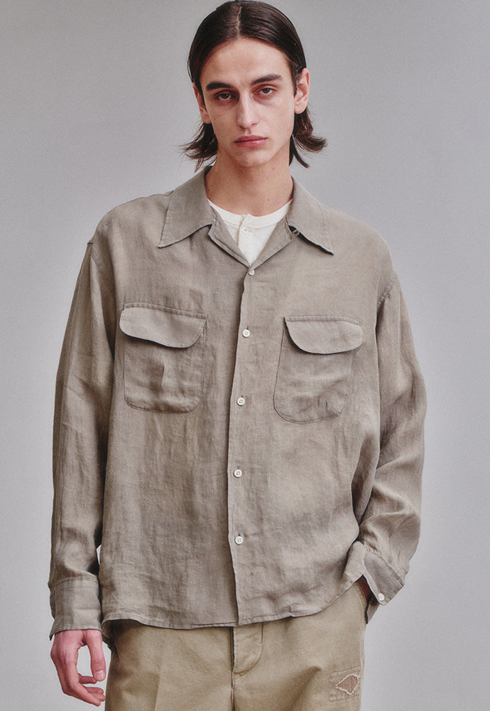 Art if acts - Linen Two Pocket Shirt (Cliff) product image 2 | TRAB K-Fashion Australia