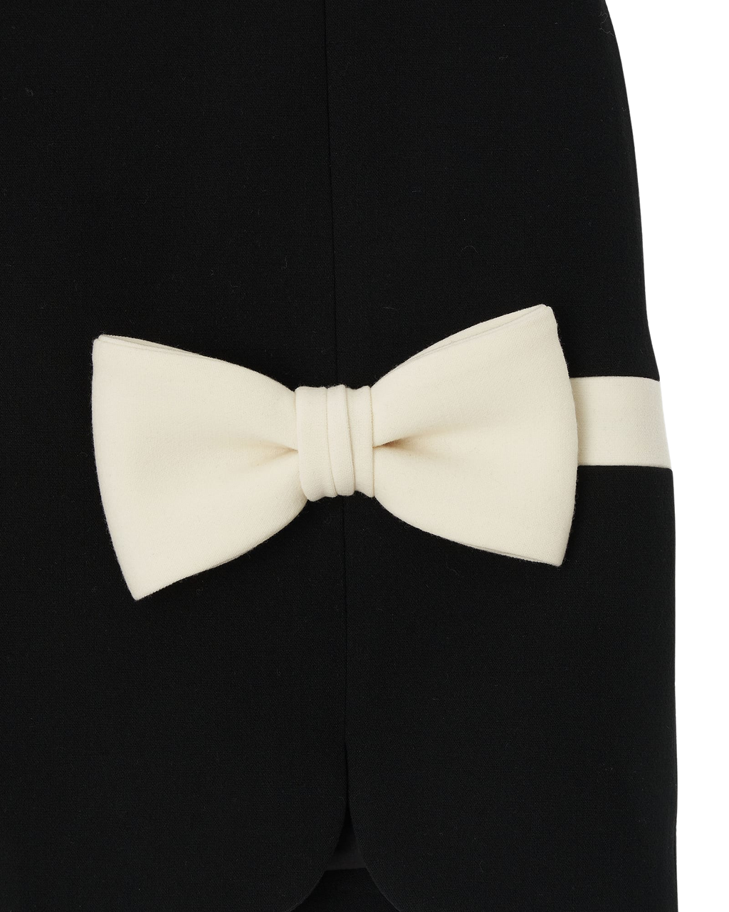Kimhe Kim - Mini Skirt With Bi-Color Bows (Black/Ivory) product image 6 | TRAB K-Fashion Australia