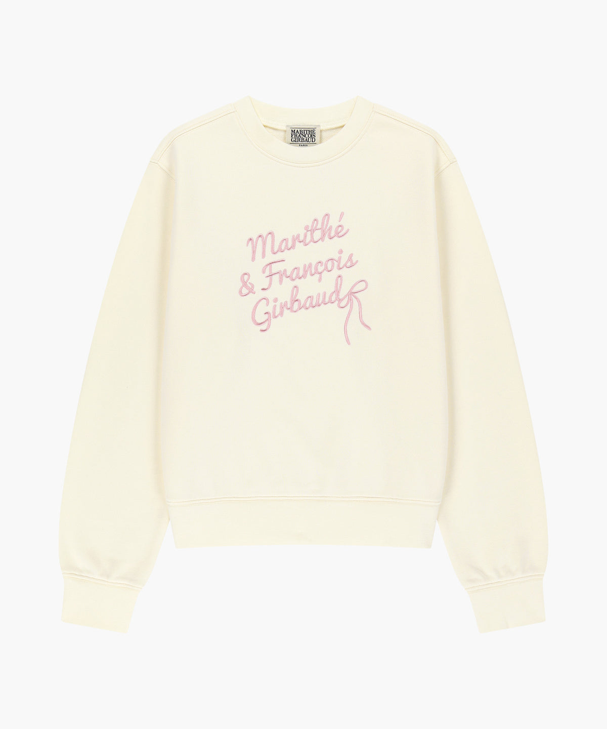 Marithe & Francois Girbaud - Ribbon Graphic Sweatshirt (brushed) (Ivory) product image 5 | TRAB K-Fashion Australia
