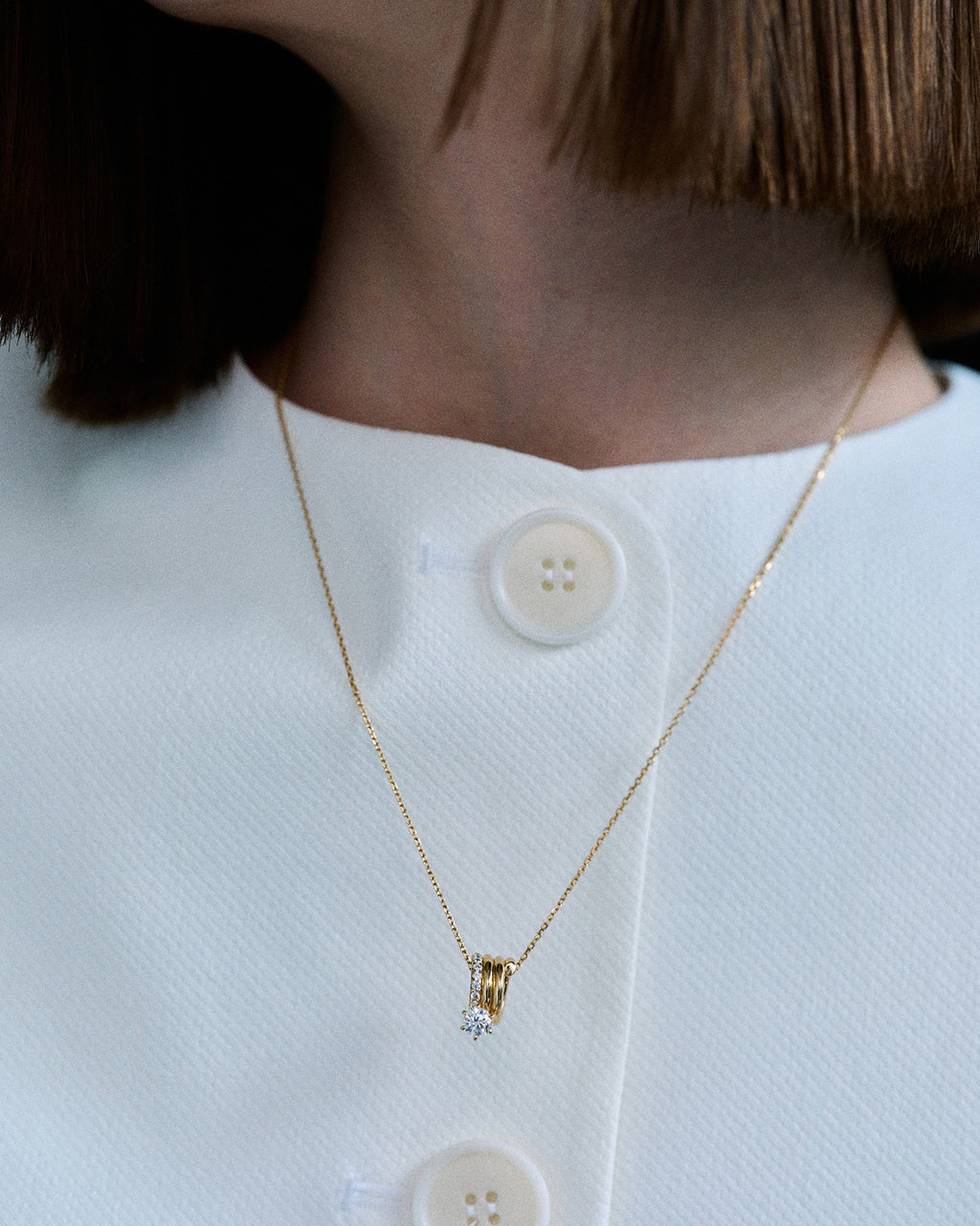 Numbering - Coil Spiral Necklace / 6 Prong #8702 product image 2 | TRAB K-Fashion Australia