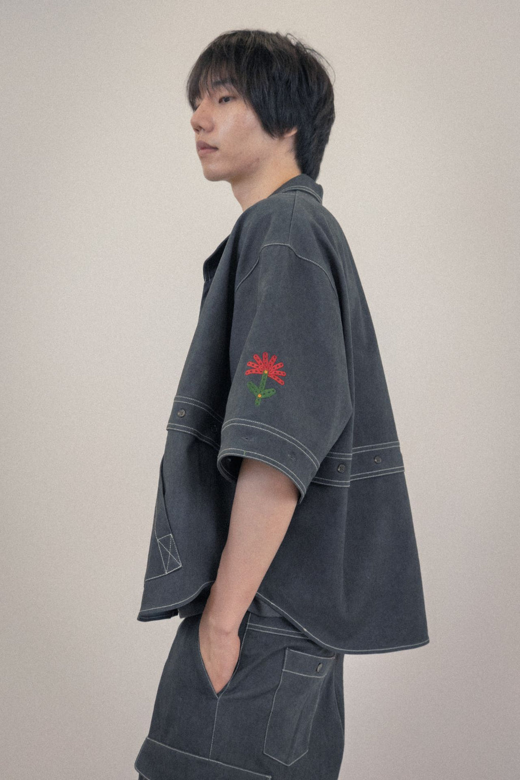 Ioedle - Imagination-Blooming Assembly Jacket (Charcoal) product image 15 | TRAB K-Fashion Australia