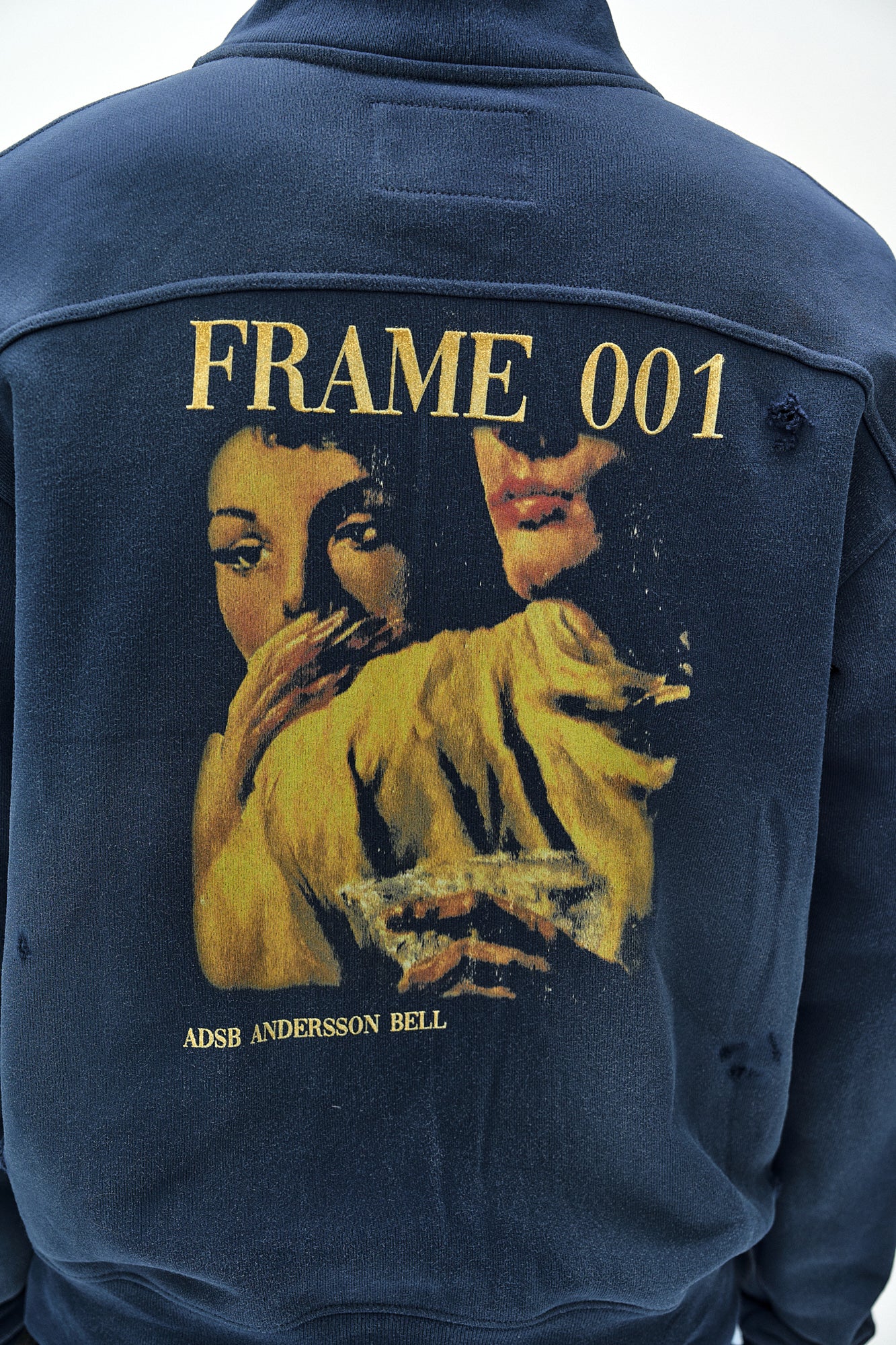 Andersson Bell - Frame 001 High-Neck Zip Up (navy) (Navy) product image 6 | TRAB K-Fashion Australia