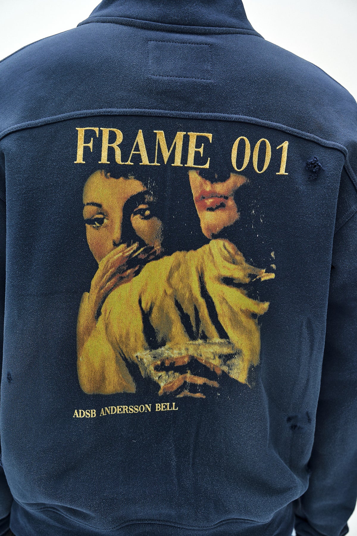 Andersson Bell - Frame 001 High-Neck Zip Up (Navy) product image 6 | TRAB K-Fashion Australia