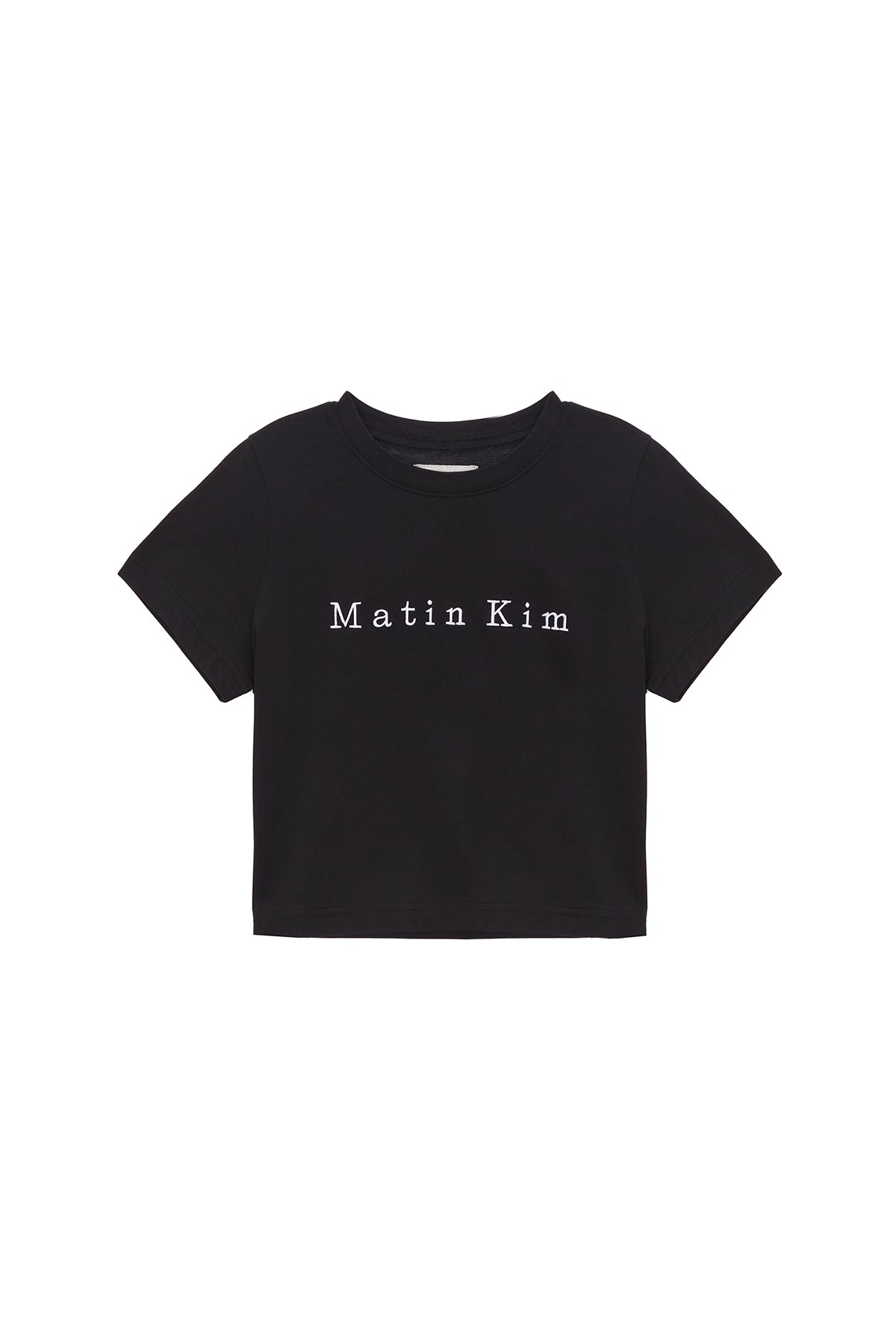 Matin Kim - Matin Embroidery Logo Crop Top (Light Yellow) product image 14 | TRAB K-Fashion Australia