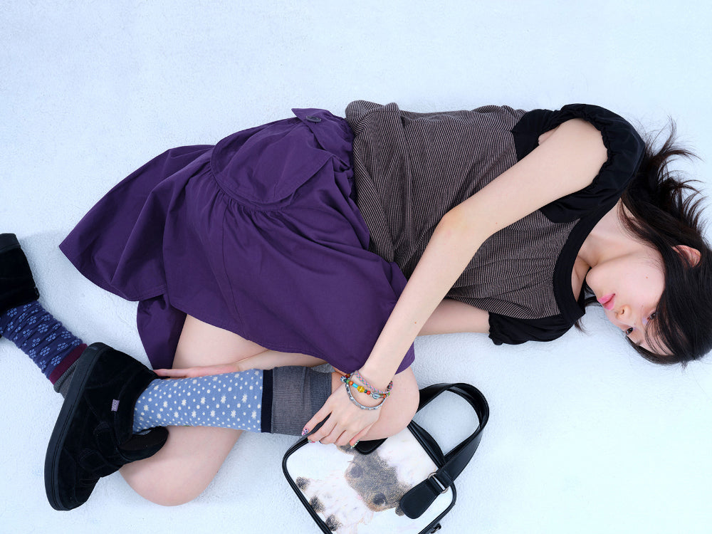 Coyseio - Puff Shirring T-Shirt (Black) product image 7 | TRAB K-Fashion Australia