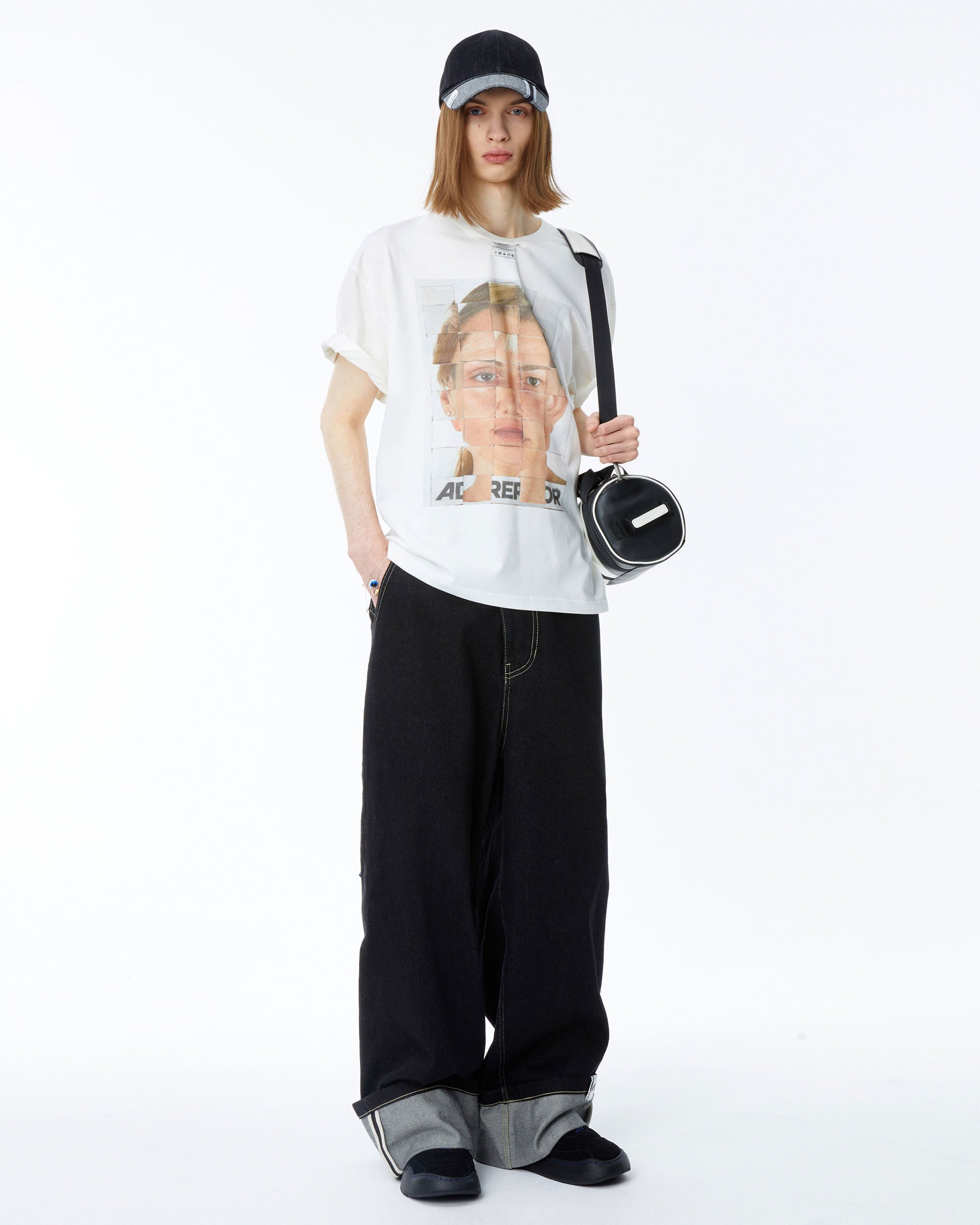 Ader Error - Montage t-shirt 02 (Off white) product image 1 | TRAB K-Fashion Australia