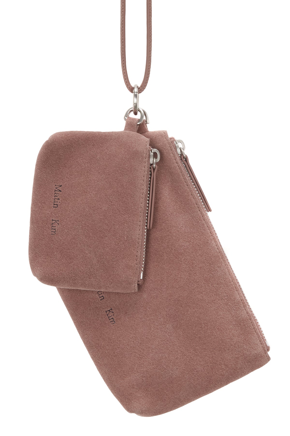 Matin Kim - Suede Multi Pouch (Indian Pink) product image 3 | TRAB K-Fashion Australia