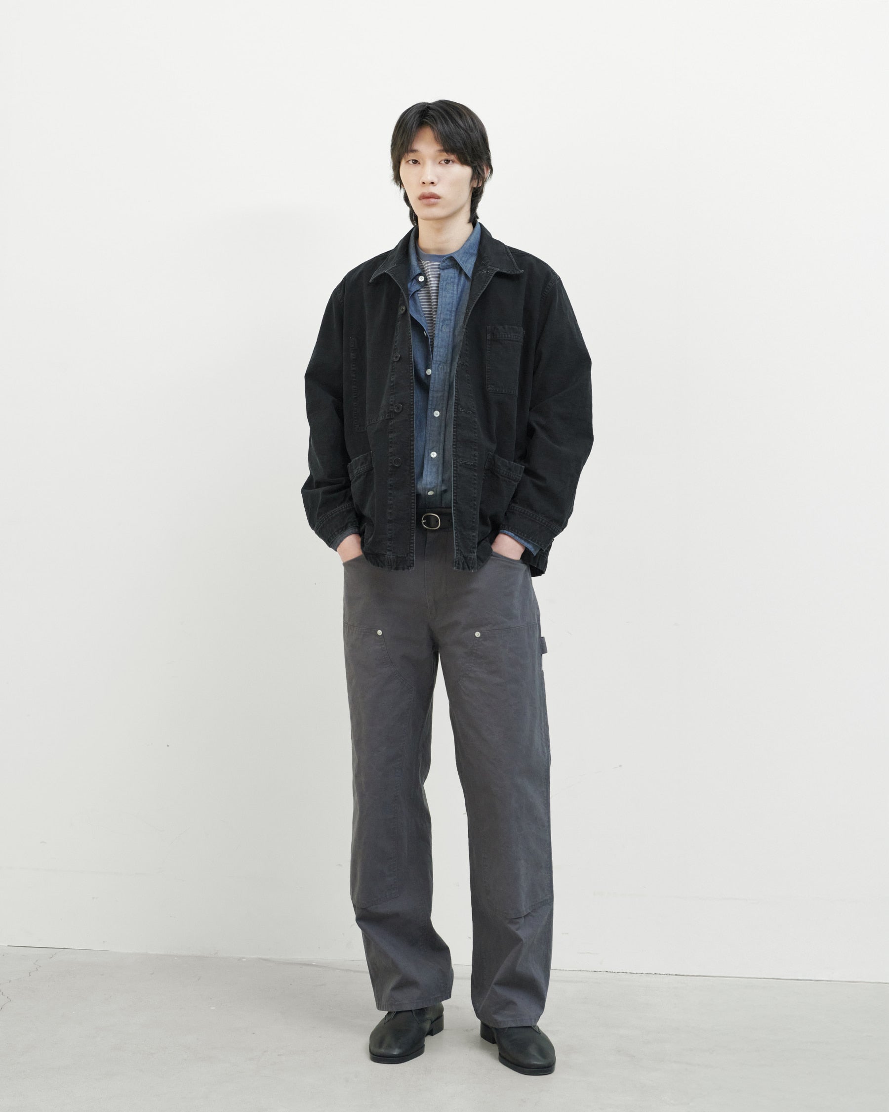 Brownyard - Washed Work Jacket (Black) product image 2 | TRAB K-Fashion Australia