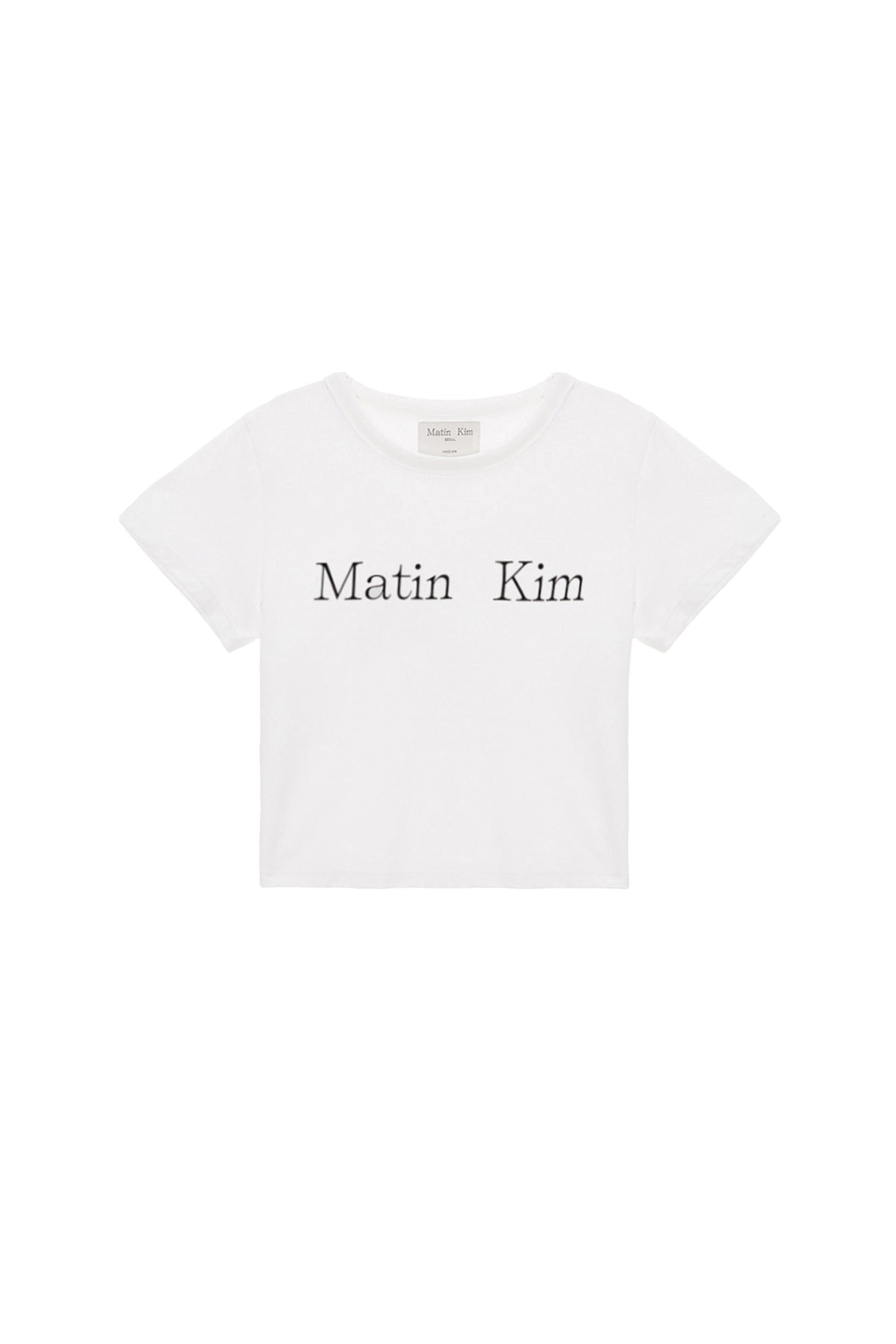 Matin Kim - Logo Crop Top (Black) product image 11 | TRAB K-Fashion Australia