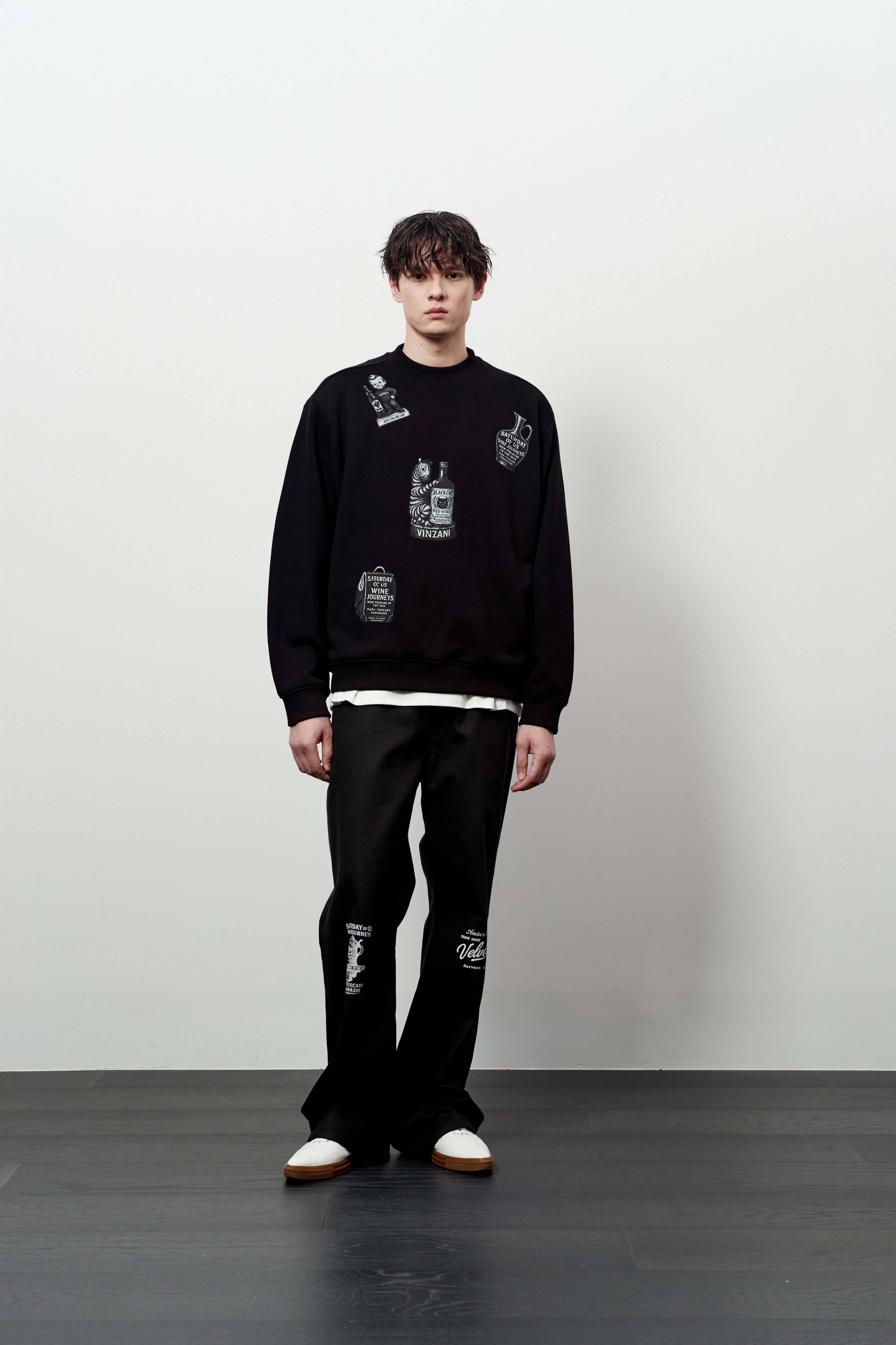 Stu - Printing Sweatshirt (Black) product image 5 | TRAB K-Fashion Australia