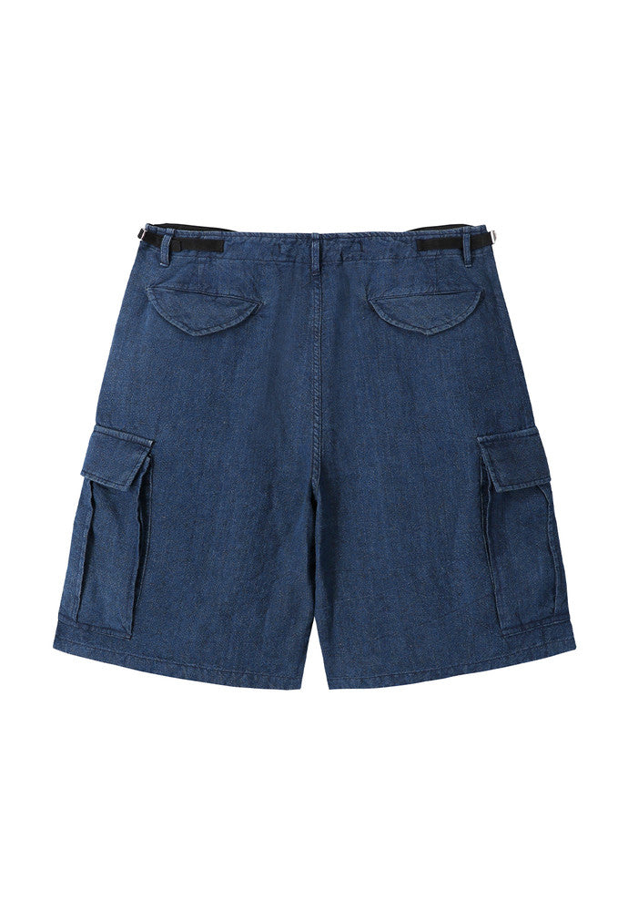 Art if acts - Linen M-51 Shorts (Indigo) product image 7 | TRAB K-Fashion Australia