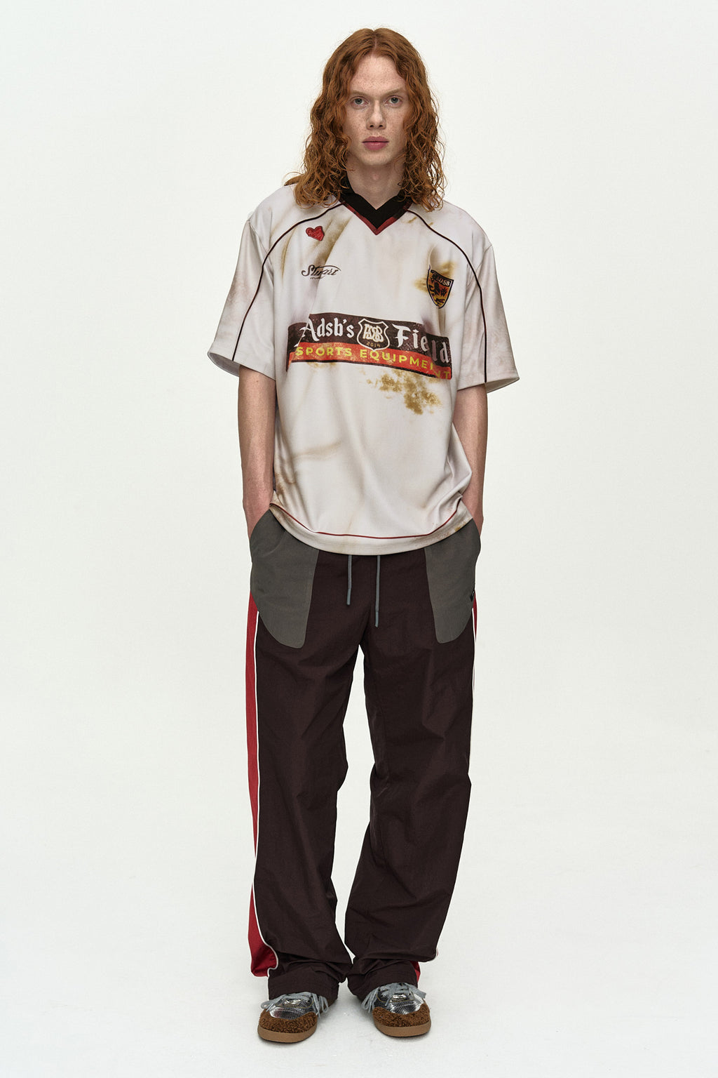 Andersson Bell - Dust Printed Football Jersey T-Shirt (White) product image 3 | TRAB K-Fashion Australia