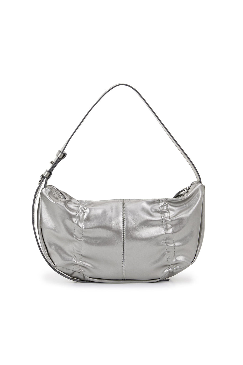 Matin Kim - Half Shirring Ribbon Round Bag (Dark Silver) product image 3 | TRAB K-Fashion Australia