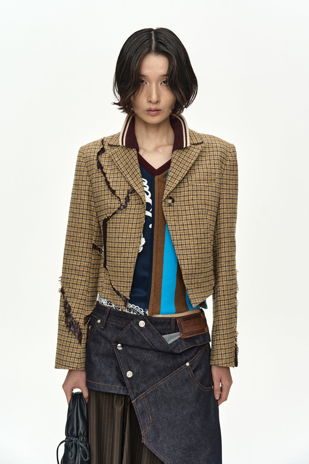 Andersson Bell - Lace Cut-Out Blazer (Beige) product image 3 | TRAB K-Fashion Australia
