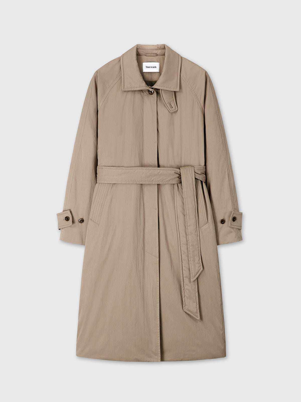 Tonywack - Tailored Trench Puffer Coat (Beige) product image 7 | TRAB K-Fashion Australia